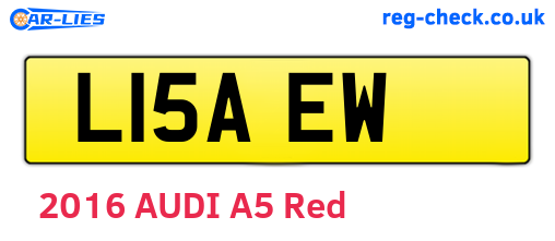 L15AEW are the vehicle registration plates.