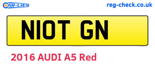 N10TGN are the vehicle registration plates.