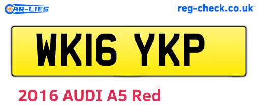 WK16YKP are the vehicle registration plates.