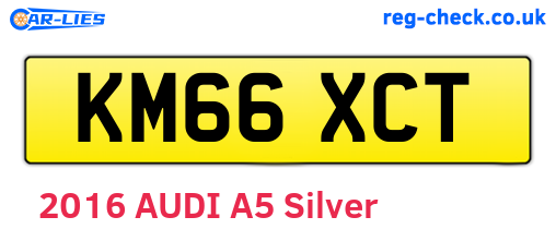 KM66XCT are the vehicle registration plates.