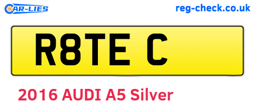 R8TEC are the vehicle registration plates.
