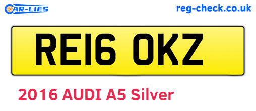 RE16OKZ are the vehicle registration plates.