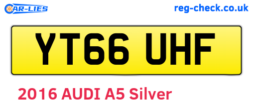YT66UHF are the vehicle registration plates.