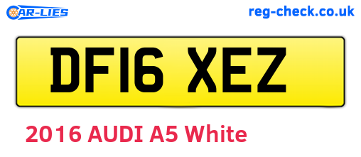 DF16XEZ are the vehicle registration plates.