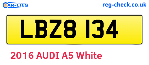 LBZ8134 are the vehicle registration plates.