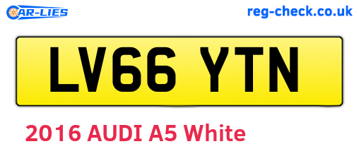 LV66YTN are the vehicle registration plates.