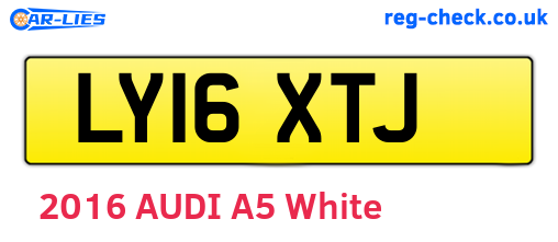 LY16XTJ are the vehicle registration plates.
