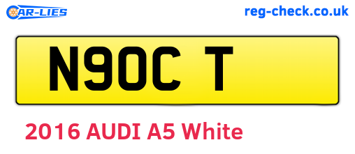 N9OCT are the vehicle registration plates.
