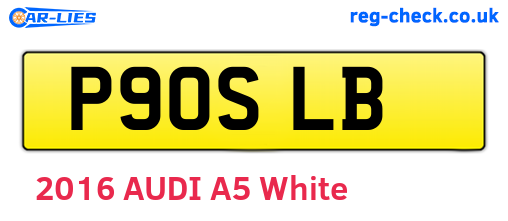 P90SLB are the vehicle registration plates.