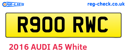 R900RWC are the vehicle registration plates.