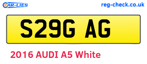 S29GAG are the vehicle registration plates.