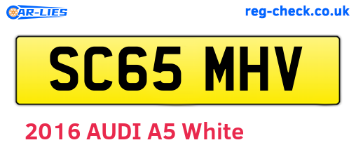 SC65MHV are the vehicle registration plates.