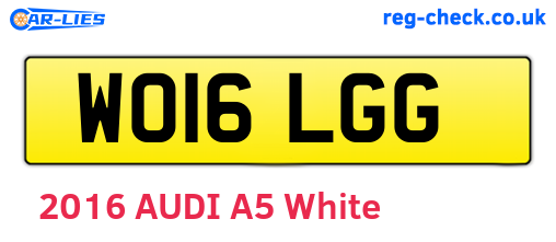 WO16LGG are the vehicle registration plates.