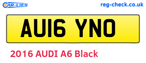 AU16YNO are the vehicle registration plates.