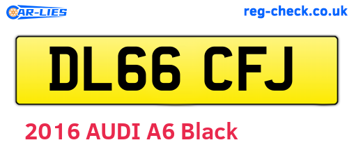 DL66CFJ are the vehicle registration plates.