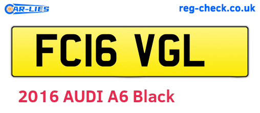 FC16VGL are the vehicle registration plates.
