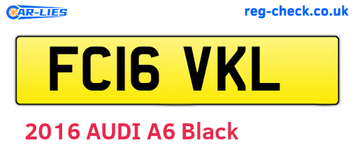 FC16VKL are the vehicle registration plates.