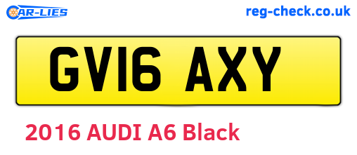 GV16AXY are the vehicle registration plates.