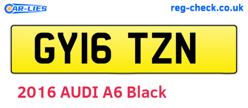 GY16TZN are the vehicle registration plates.