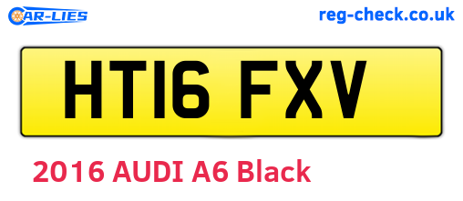 HT16FXV are the vehicle registration plates.