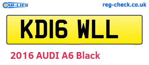 KD16WLL are the vehicle registration plates.