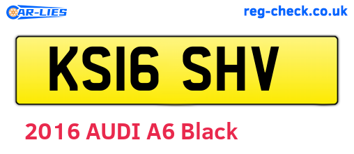 KS16SHV are the vehicle registration plates.