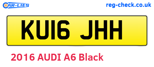 KU16JHH are the vehicle registration plates.