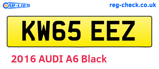 KW65EEZ are the vehicle registration plates.