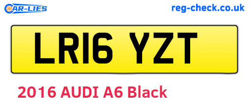 LR16YZT are the vehicle registration plates.