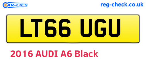 LT66UGU are the vehicle registration plates.