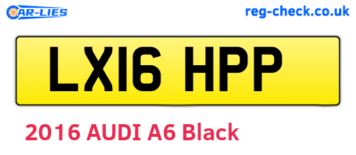 LX16HPP are the vehicle registration plates.