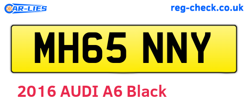 MH65NNY are the vehicle registration plates.