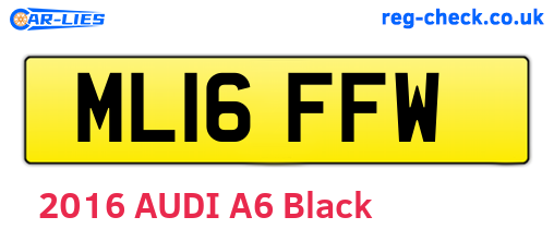 ML16FFW are the vehicle registration plates.