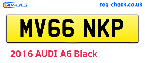 MV66NKP are the vehicle registration plates.