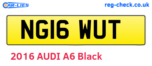 NG16WUT are the vehicle registration plates.