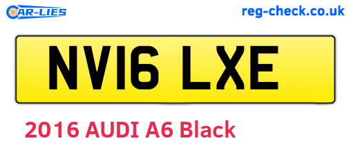 NV16LXE are the vehicle registration plates.