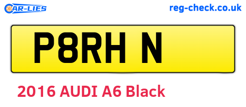 P8RHN are the vehicle registration plates.