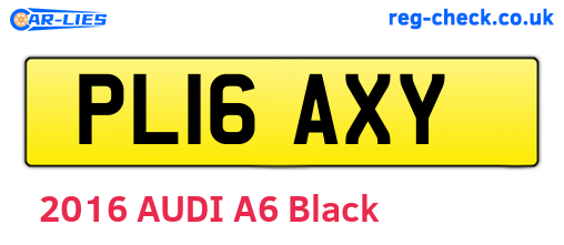 PL16AXY are the vehicle registration plates.