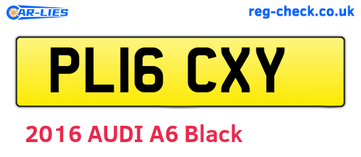 PL16CXY are the vehicle registration plates.