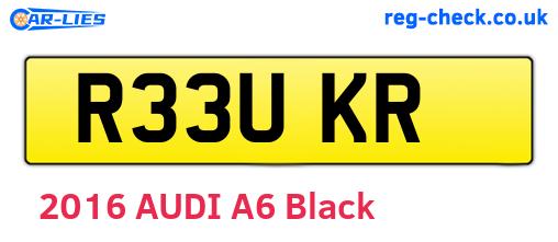 R33UKR are the vehicle registration plates.