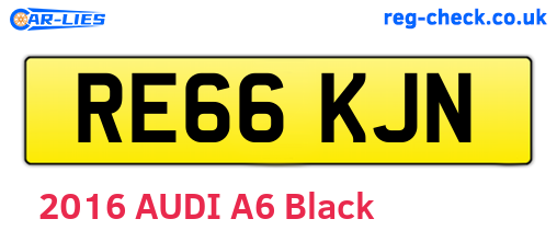RE66KJN are the vehicle registration plates.