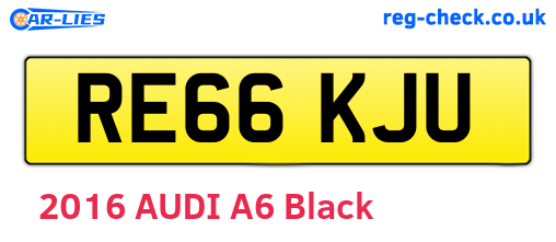 RE66KJU are the vehicle registration plates.
