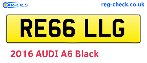 RE66LLG are the vehicle registration plates.