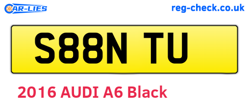 S88NTU are the vehicle registration plates.