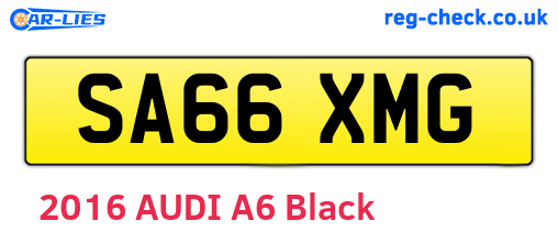 SA66XMG are the vehicle registration plates.