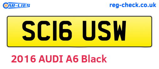 SC16USW are the vehicle registration plates.