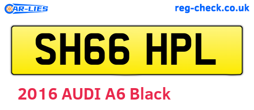 SH66HPL are the vehicle registration plates.