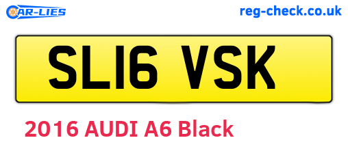 SL16VSK are the vehicle registration plates.