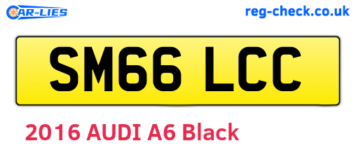 SM66LCC are the vehicle registration plates.