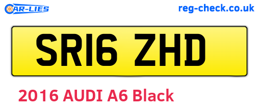 SR16ZHD are the vehicle registration plates.